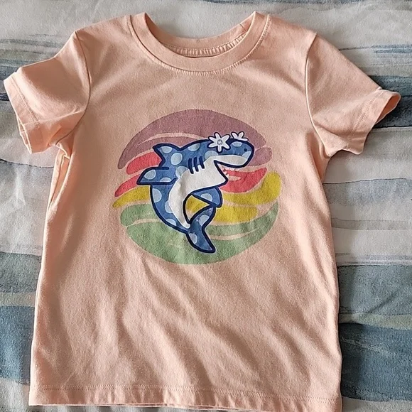 Cat & Jack Blue and Orange Short Sleeve Tees-6 Pack - Picture 10 of 11